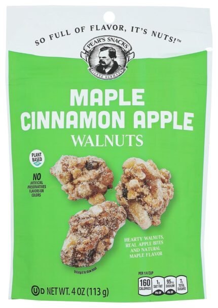 pear's snacks maple cinnamon apple walnuts pack