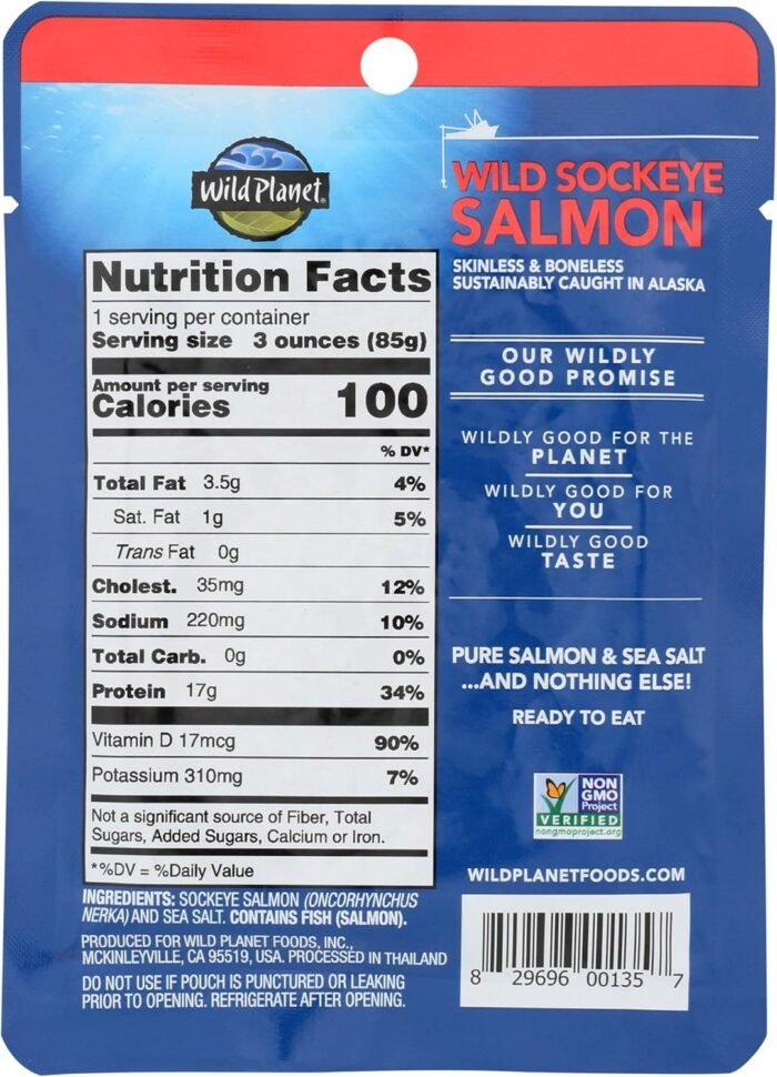 wild planet wild sockey salmon
