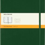 Moleskine Classic XL Notebook, Ruled, Myrtle Green