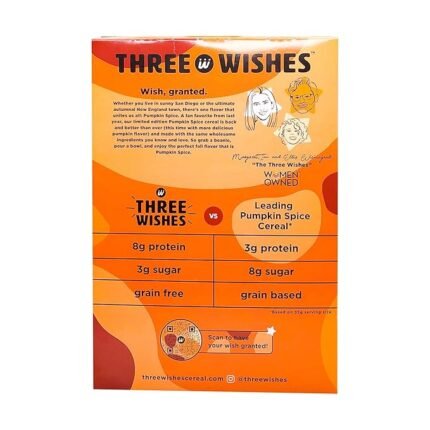 three wishes pumpkin spice grain free cereal pack
