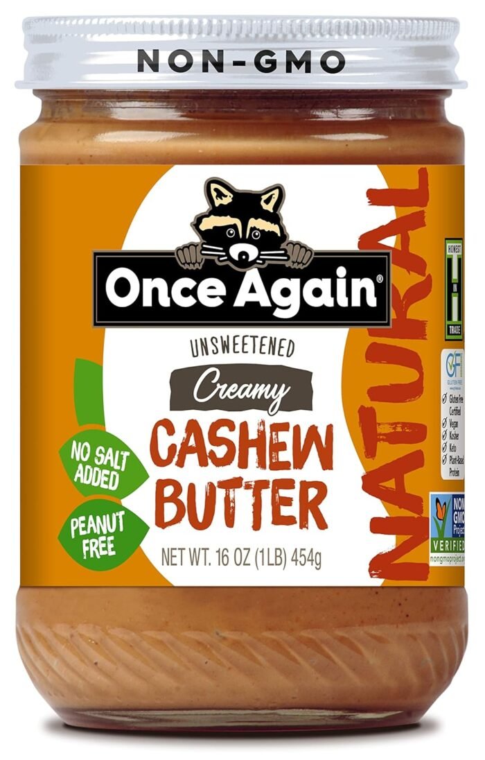 once again organic creamy peanut butter