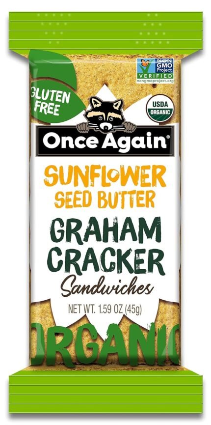 once again sunflower butter graham cracker sandwiches pack