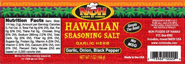 noh foods of hawaii of seasoning salt garlic herb