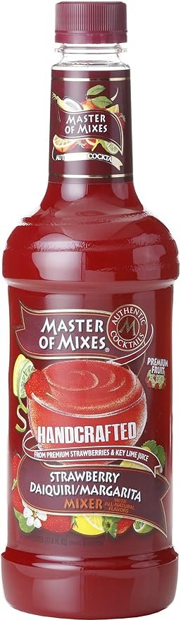 Master Of Mixes Stawberry & Key Lime Juice, 33.8 Oz
