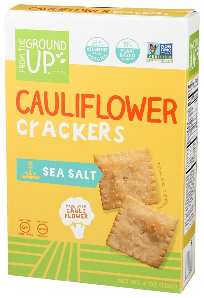 from the ground up cauliflower crackers sea salt
