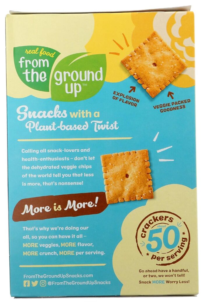 from the ground up cauliflower crackers sea salt