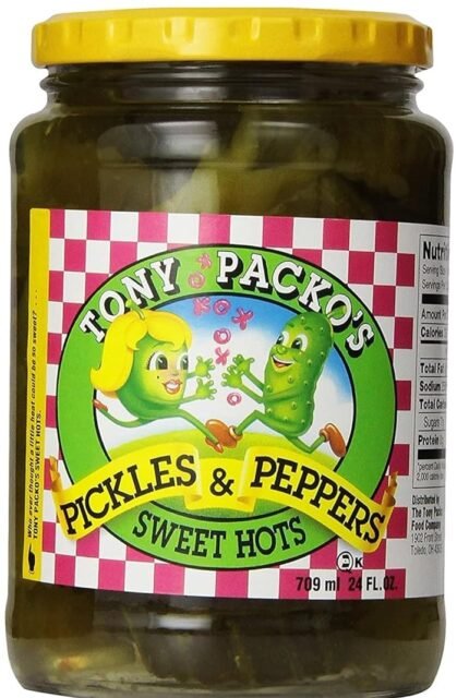 Tony Packo Sweet Hot Pickles and Peppers, 24 Oz
