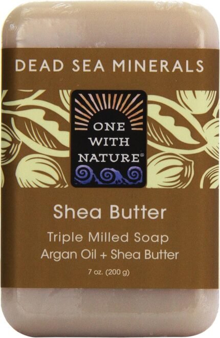 One With Nature Shea Butter Dead Sea Mineral Soap, 7 Oz