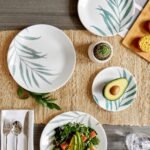 corelle solar print dinner plates 12 piece set