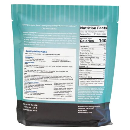 cup4cup yellow cake mix gluten pack