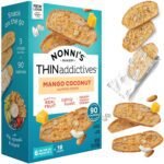 nonnis mango coconut almond crisps pack