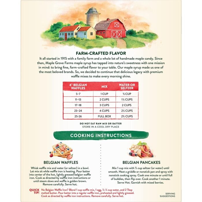 maple grove farms belgian waffle mix