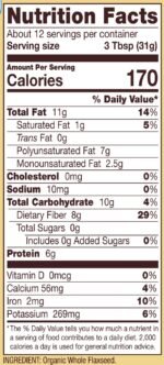 bobs red mill organic whole flaxseed