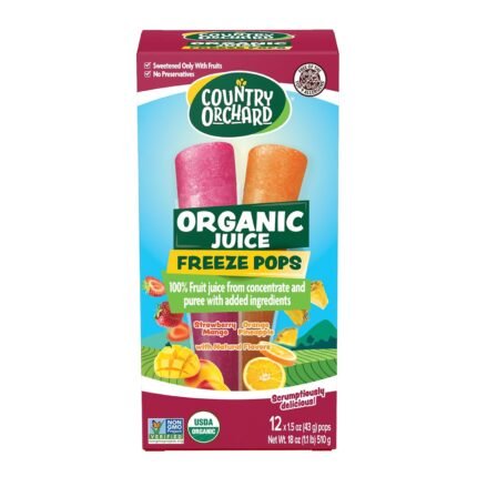 Country Orchard Organic Juice Freeze Pops, 18 Oz