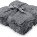 Barefoot Dreams CozyChic Throw, Graphite, One Size