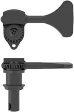 hipshot ultralite bass tuner set 4 black tuners 3/8
