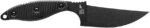 tops unzipper knife black g10 kydex sheath