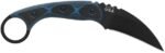tops devils claw 2 fixed blade knife black g10