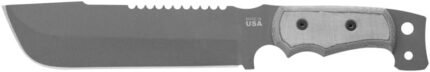 tops knives m4x punisher fixed blad knife gray