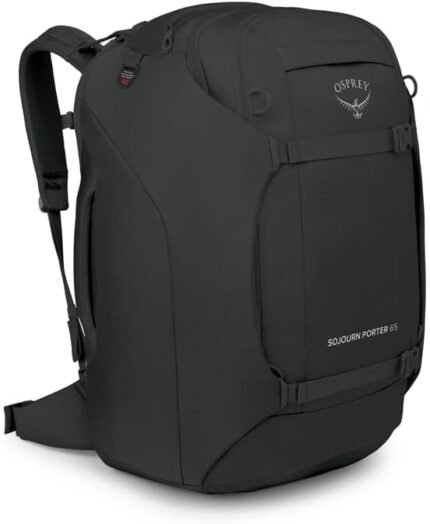 Osprey Sojourn Porter 65L Travel Backpack, Black
