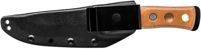 tops knives fieldcraft 3.5 black coating micarta handle
