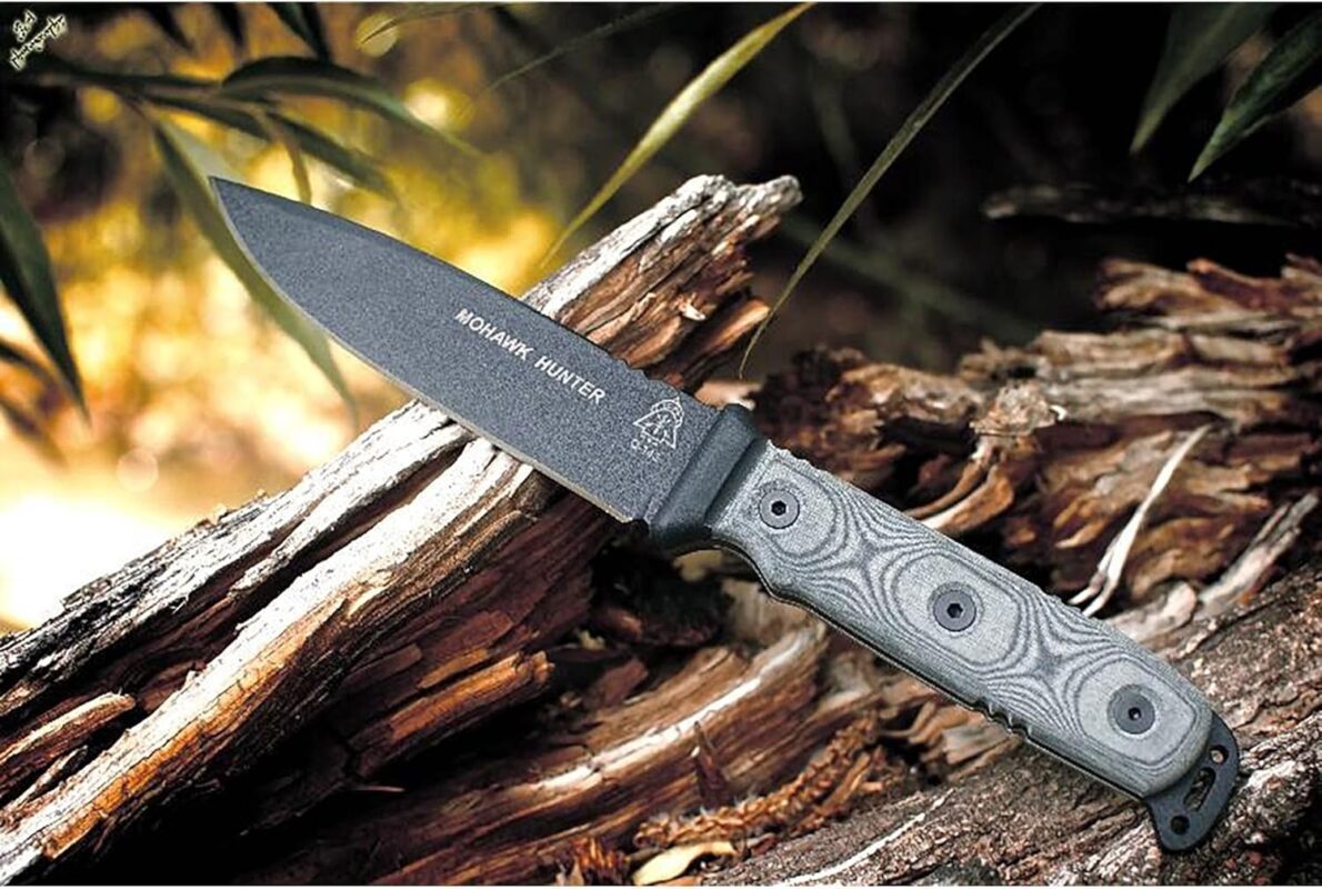 tops mohawk hunter black full tang