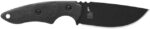 tops knives 3 pointer black canvas full tang