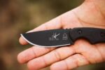 tops knives 3 pointer black canvas full tang