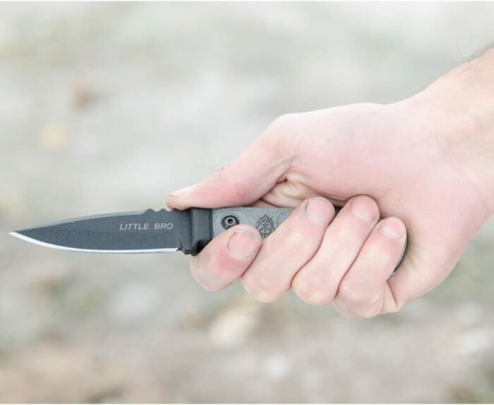 tops tplbro01 brk little bro black full tang