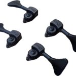 hipshot ultralite bass tuner set 4 black tuners 3/8
