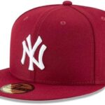 New Era NBA Men's 9Fifty Snapback Cap, Burgundy, 7 1/8