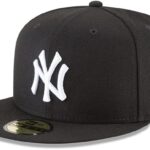 New Era New York Yankees Basic, Black/ White, Size 8