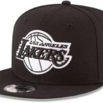 New Era  Los Angeles Lakers NBA Men's 9Fifty Snapback Cap, Black, One Size