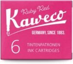 kaweco ink cartidges ruby red