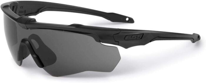 ess cross blade one eyeshield smoke gray black