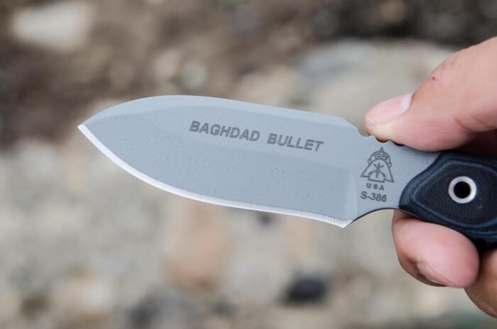 tops knives baghdad bullet tactical gray g10 handle