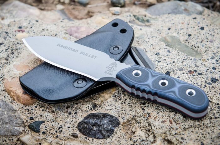 tops knives baghdad bullet tactical gray g10 handle