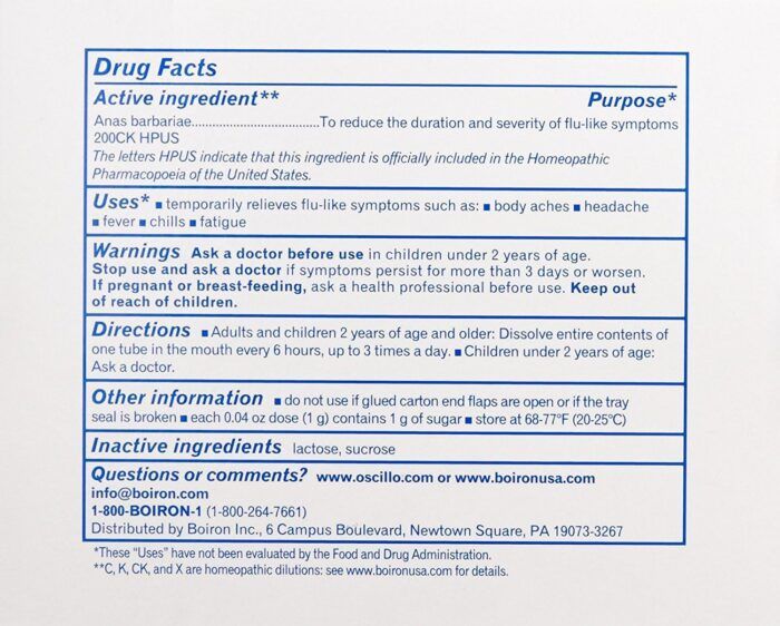 Boiron Oscillococcinum, 30 Ct - Image 3