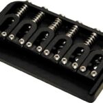 hipshot 6 string us fixed guitar bridge 125 black