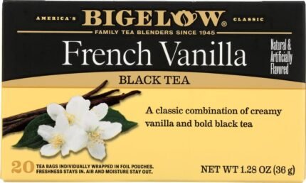 Bigelow French Vanilla Black Tea, 20 Ct, 1.28 Oz