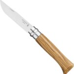 Opinel No.08 Classic Original Stainless Steel Knife, Olive