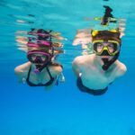 tusa sport visio tri ex mask & snorkel combo dark red