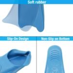 tusa sport full foot snorkel fin black small
