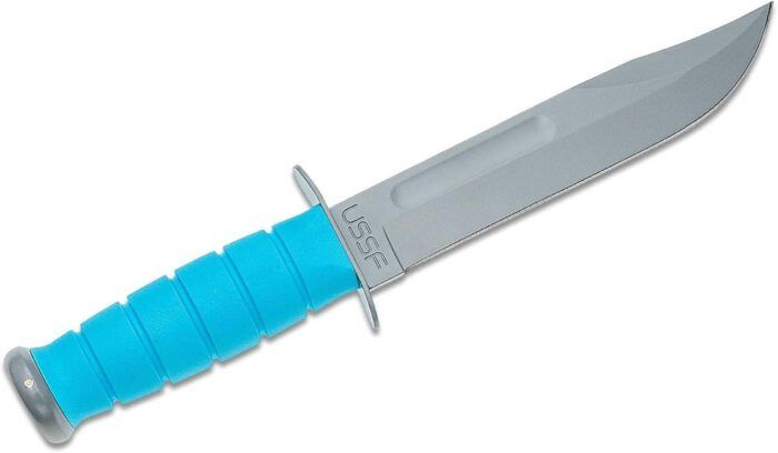 KA-BAR 1313SF Ussf Space-Bar Knife Blue Kraton Handle - Image 2