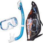 tusa sport youth mini kleio mask & snokel combo blue