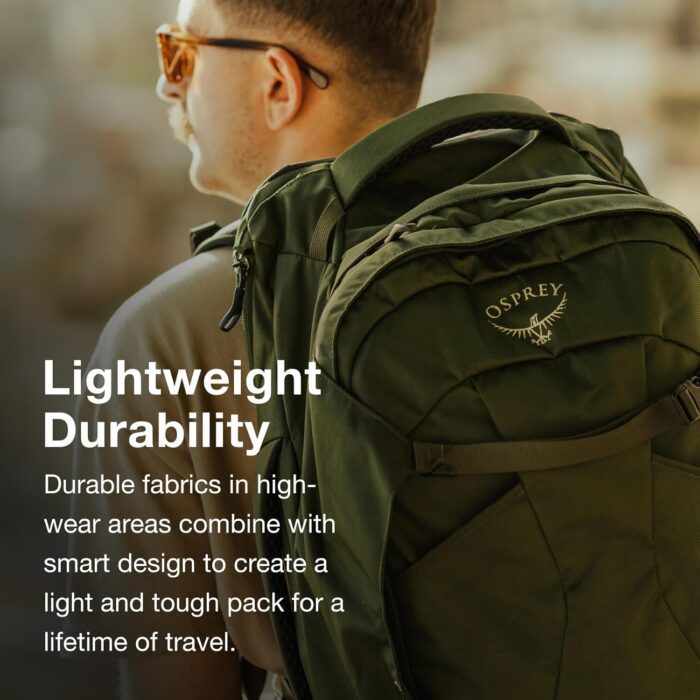 Osprey Farpoint 40L Travel Backpack, Gopher Green - Image 3