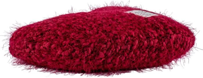 demdaco cranberry red heart throw pillow 11 x 10
