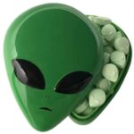 boston america halloween alien head green apple