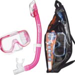 tusa sport youth mini kleio mask & snorkel combo pink