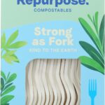 Repurpose Disposable Tableware, Off-White, 24 Ct